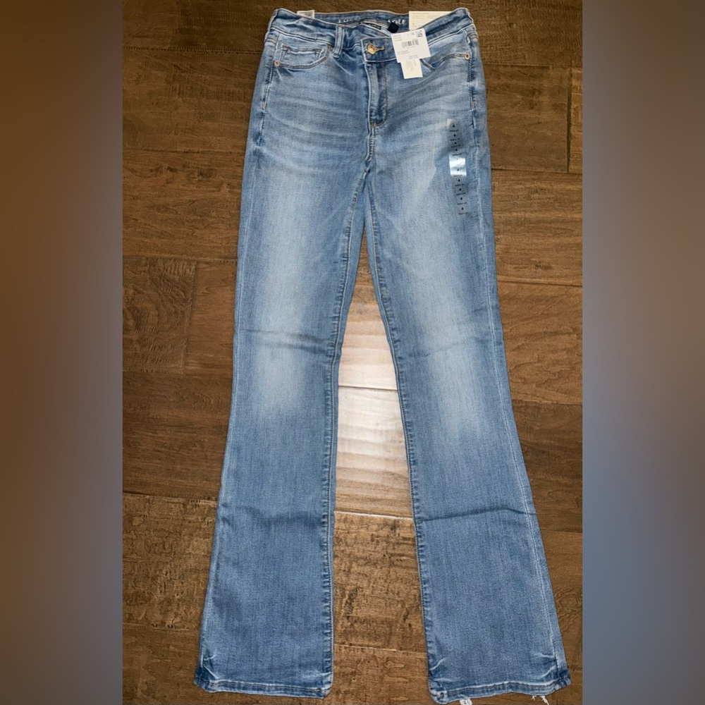 American Eagle next level stretch high waisted skinny kick jeans size 4